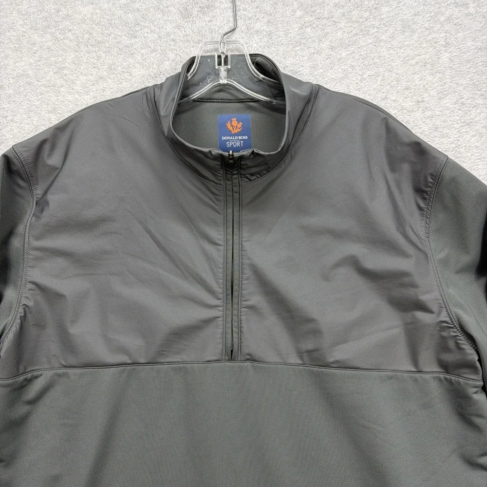 Donald Ross Sport 1/4 Zip Pullover Mens XL Grey Golf Performance Windbreaker‎